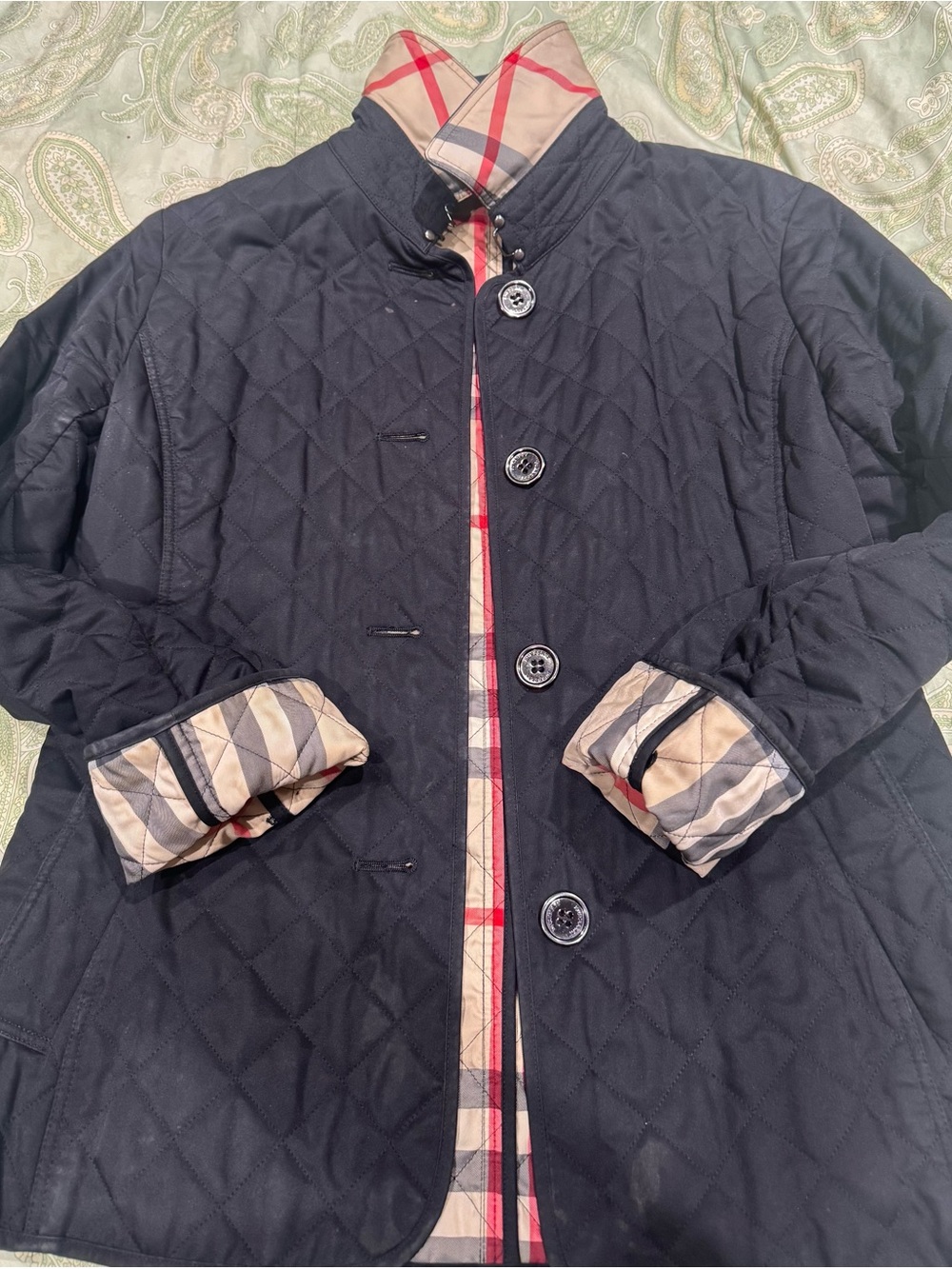 Burberry London Black Quilted Jacket – Size 42 / US 8–10 - Picture 12 of 12